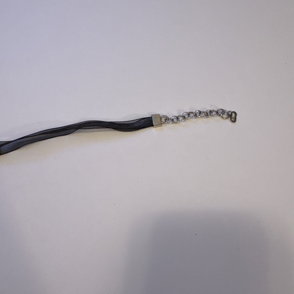 Christian Dior Ribbon Choker Black Vintage - Picture 4 of 5